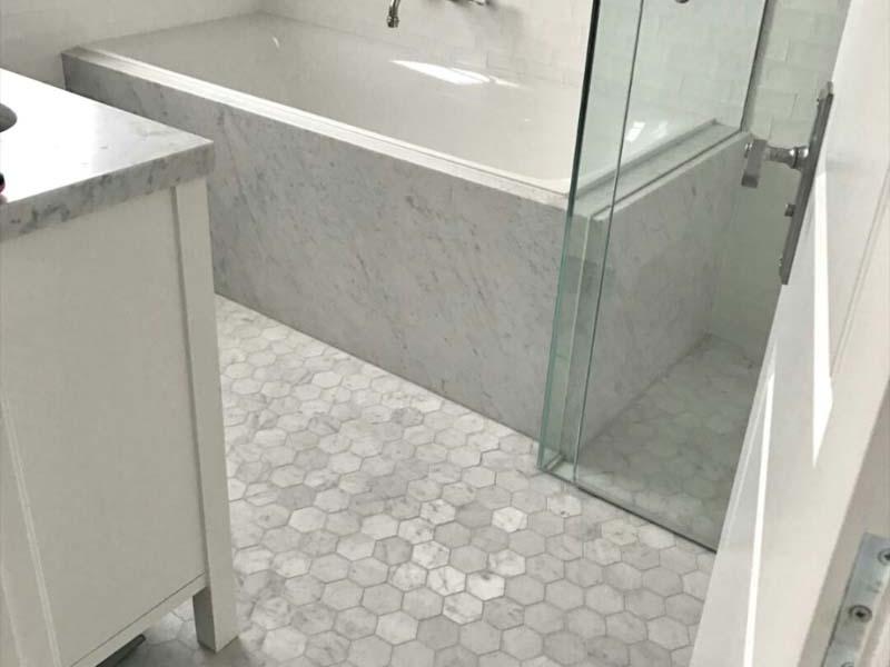 Carrara Hexagon mosaic  - 2845021